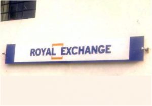 Royal Exchange sign